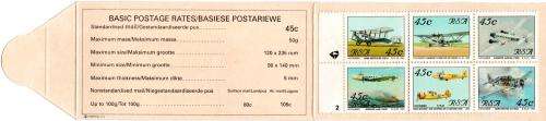 South Africa - 1993 Aviation Booklet Pane 2