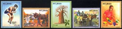 Botswana - 2008 Artists Set MNH SG 1098-1102