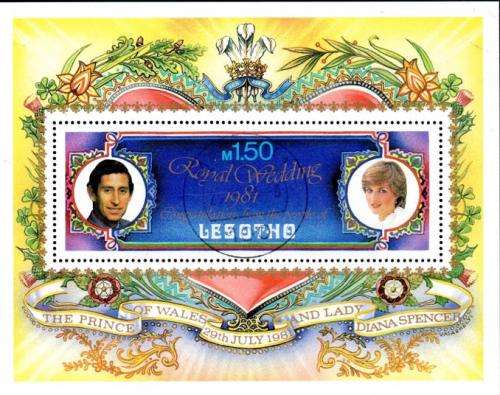 Lesotho - 1981 Royal Wedding MS Used SG 454