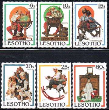 Lesotho - 1981 Christmas Set & MS MNH SG 455-461