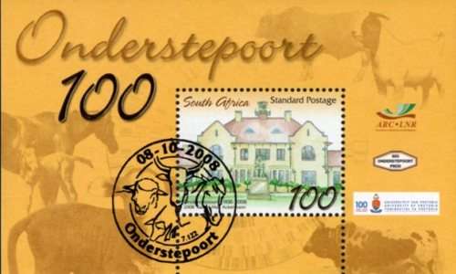 South Africa - 2008 Centenary of Onderstepoort MS Used SACC 1905