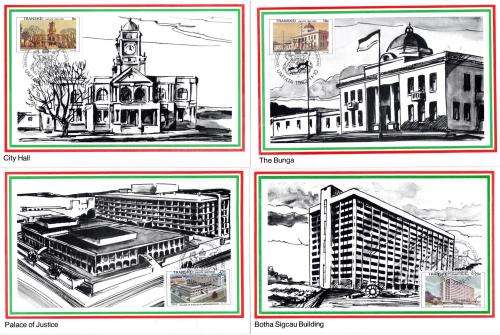 Transkei - 1982 Centenary of Umtata Municipality Maxi Card Set