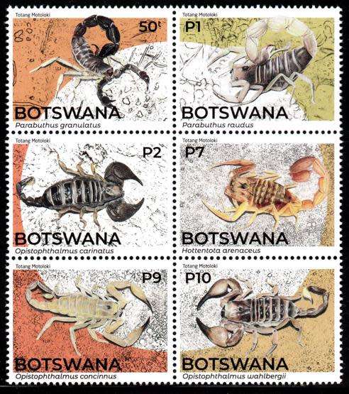 Botswana - 2021 Scorpions Set MNH