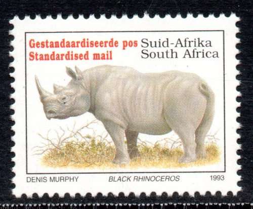 South Africa - 1996 6th Definitive SPR Rhino Setting II MNH