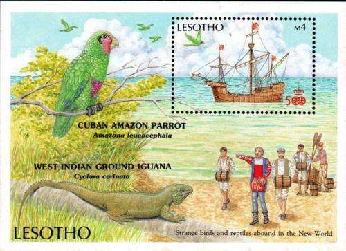 Lesotho - 1987 Columbus Explorations Set & MS MNH SG 781-785