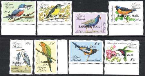 Barbuda - 1988 Birds Barbuda Mail Overprint Set MNH