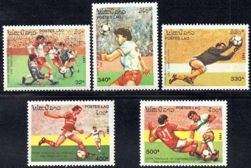 Laos - 1991 Soccer World Cup USA '94 Set MNH