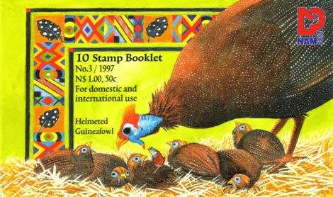 Namibia - 1997 Greetings Guineafowl Booklet (Corrected) SACC 198a