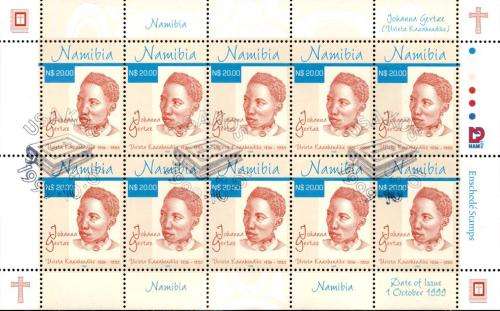 Namibia - 1999 Johanna Gertze Sheet Used SACC 314