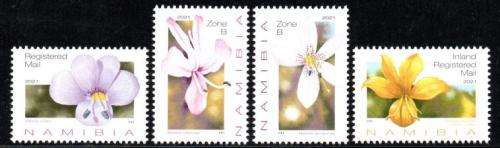 Namibia - 2021 Barleria Flowers Set MNH