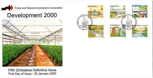 Zimbabwe - 2000 Definitive FDC Set SG 1004-1021