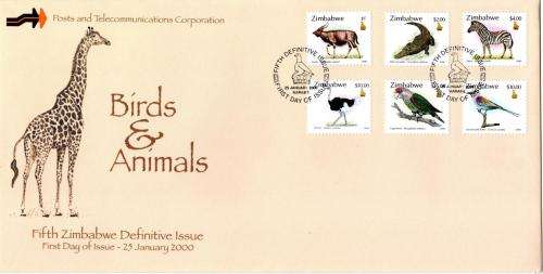 Zimbabwe - 2000 Definitive FDC Set SG 1004-1021