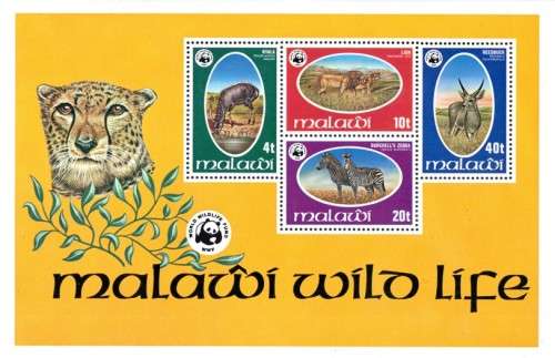 Malawi - 1978 WWF Endangered Species MS MNH SG 571
