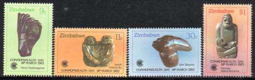 Zimbabwe - 1983 Commonwealth Day (Sculptures) Set MNH SG 622-625