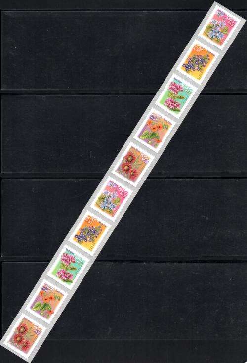 South Africa - 2000 7th Definitive R1.30 Flowers Self-adhesive Strip MNH