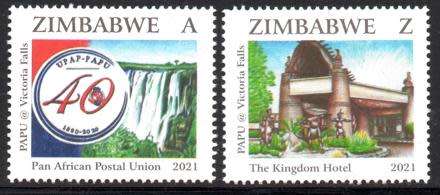 Zimbabwe - 2021 PAPU at Victoria Falls Set MNH