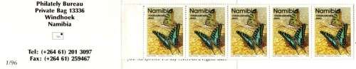 Namibia - 1996 Coca-Cola Butterflies Booklet MNH SACC 144