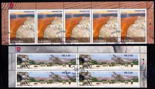 Namibia - 2002 Ephemeral Rivers Control Block Set Used SACC 395-399