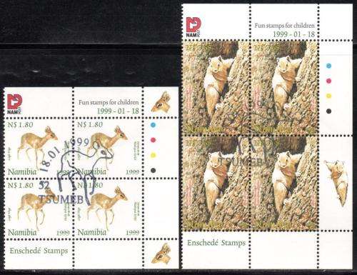 Namibia - 1999 Stamps for Children Control Block Set Used SACC 283-284