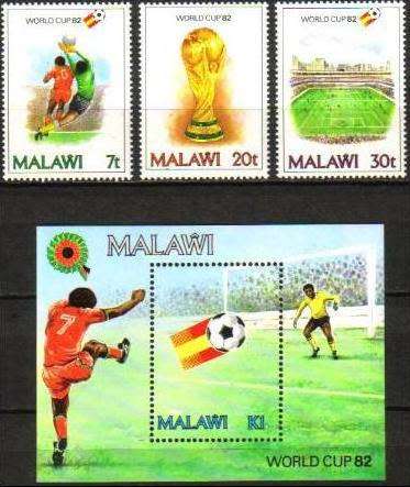 Malawi - 1982 World Cup Set & MS MNH SG 658-661