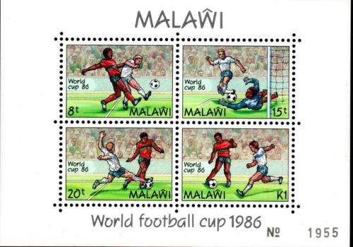 Malawi - 1986 World Cup MS MNH SG 750 Individually numbered No.1955