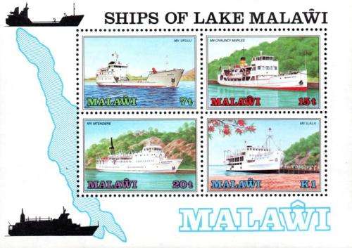 Malawi - 1985 Ships of Lake Malawi (2nd series) MS MNH SG 732