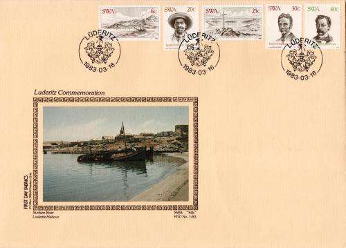 SWA - 1983 Centenary of Luderitz Silk FDC