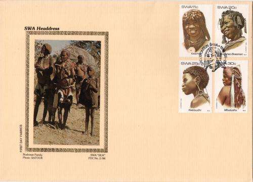 SWA - 1984 Traditional Headdresses (2nd series) Silk FDC
