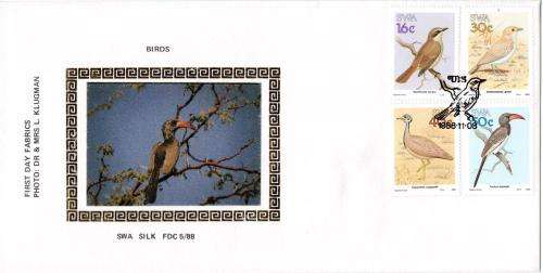 SWA - 1988 Birds Silk FDC