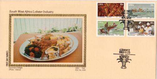 SWA - 1983 Lobster Industry Silk FDC