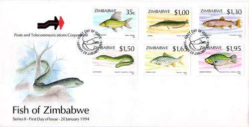 Zimbabwe - 1994 Fish FDC SG 864-869
