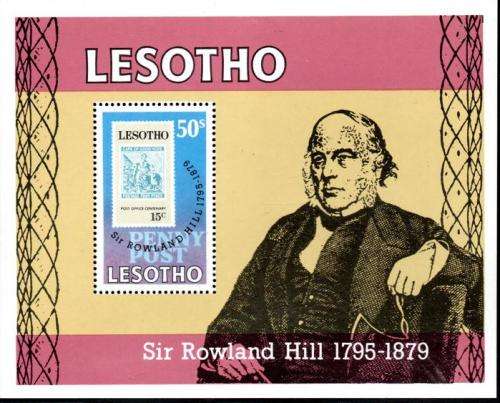Lesotho - 1979 Death Centenary of Sir Rowland Hill MS MNH SG 378