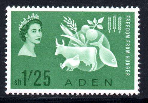 Aden - 1963 Freedom From Hunger MH SG 76