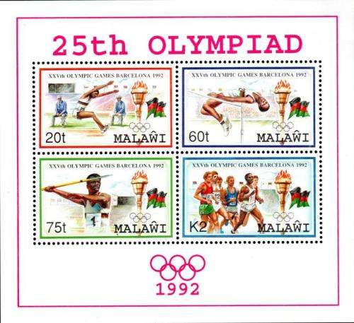 Malawi - 1992 Olympic Games MS MNH SG 900