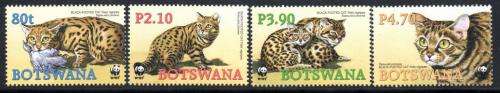Botswana - 2005 WWF Black-footed Cat Set MNH SG 1040-1043