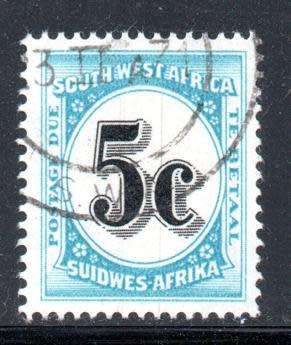 SWA - 1961 Postage Due 5c Used SACC 59