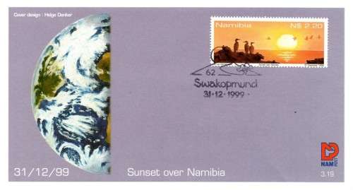 Namibia - 1999 Millenium Sunset FDC 3.19