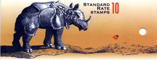 South Africa - 1998 Rhino AIDS Awareness Booklet Setting II INVERTED PANE SACC 1177a