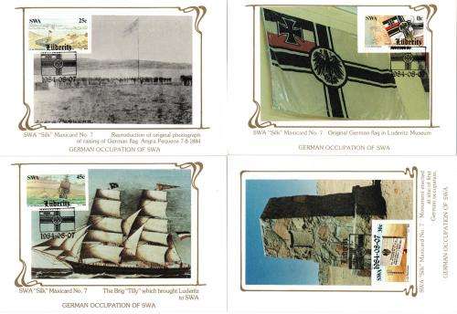 SWA - 1984 Centenary of German Colonisation Silk Maxi Card Set