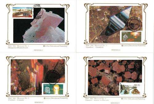 South Africa - 1984 Strategic Minerals Silk Maxi Card Set
