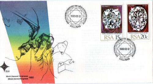 South Africa - 1980 World Diamond Congress FDC 3.22