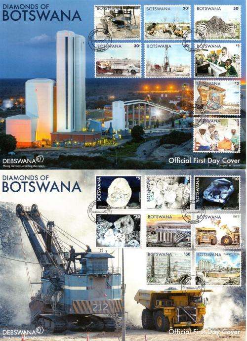 Botswana - 2023 Diamond Industry FDC Set