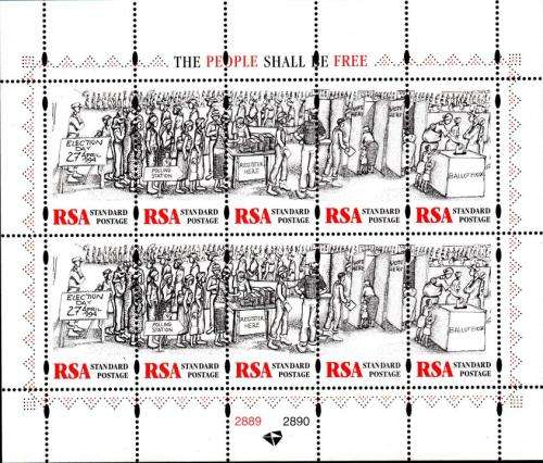 South Africa - 1997 Freedom Day Sheet MNH SACC 1014-1018