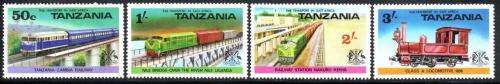 Tanzania - 1976 Railway Transport Set MNH SG 187-190