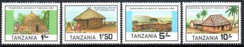 Tanzania - 1984 Traditional Houses Set MNH SG 410-413