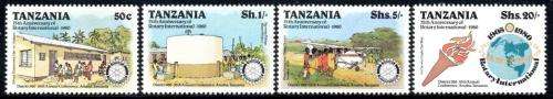 Tanzania - 1980 75th Anniversary of Rotary International Set MNH SG 278-281