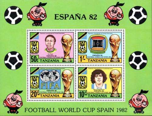 Tanzania - 1982 Football World Cup MS MNH SG 350