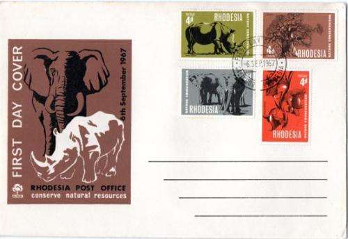 Rhodesia - 1967 Nature Conservation FDC SACC 175-178
