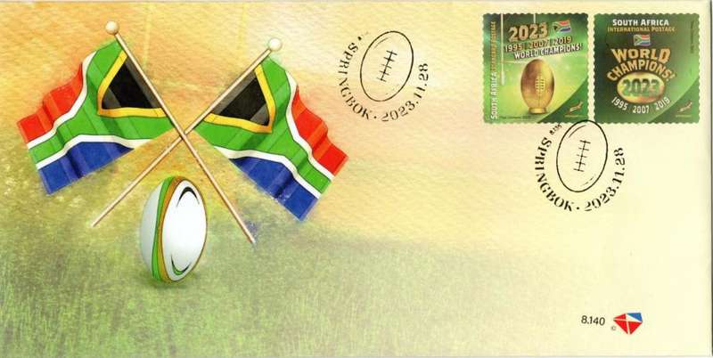 South Africa - 2023 Rugby World Cup Champions FDC 8.140