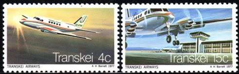 Transkei - 1977 Transkei Airways Set MNH SACC 22-23